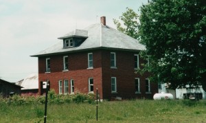 Former home of John & Lizzie (Schinnerer) Scare, Van Wert County, Ohio, built c1914 (2001 photo)