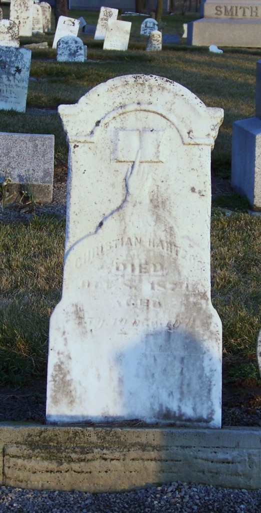 Christian Hartzog, Hileman/Smith/Hartzog/Alspaugh Cemetery, Van Wert County, Ohio. (Karen's Chatt)