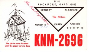 Herb Miller "The Railsplitter" postcard from the 1960s. 