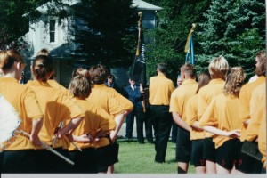 Memorial Day Service at Willshire Cemetery 2000.