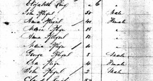 J. Christian Pflueger family on passenger list of Ship France, July 1832.
