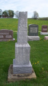 Maria C. Pflueger, Zion Lutheran Cemetery, Schumm, Van Wert County, Ohio. (2013 photo by Karen)