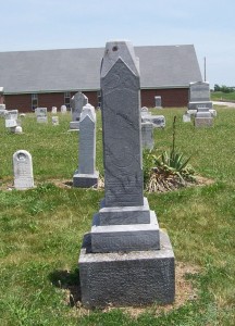 Georg F & Eva Barbara Hoehamer, Mount Hope Cemetery, Adams County, Indiana. (2013 photo by Karen)