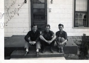Brewster brothers, Mainard, Melvin, and William. (Photo courtesy of T Perkins)
