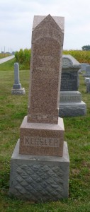 Christian & Marie Kessler, Kessler Cemetery, Mercer County, Ohio. (2013 photo by Karen)