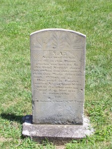 Johann Georg Schumm, Zion Lutheran Cemetery, Schumm, Van Wert County, Ohio. (2011 photo by Karen)