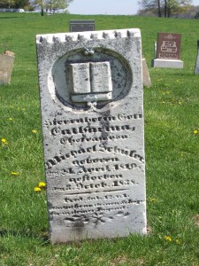 Catherina Schuler, Zion Lutheran Cemetery, Schumm, Van Wert County, Ohio. (2012 photo by Karen)