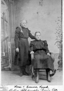Rose & Emma Rueck, Oregon, c. 1899.