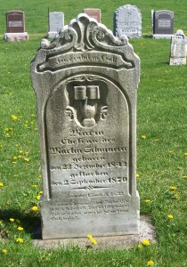 Maria (Schumm) Schinnerer, Zion Lutheran Cemetery, Schumm, Van Wert County, Ohio. (2012 photo by Karen)