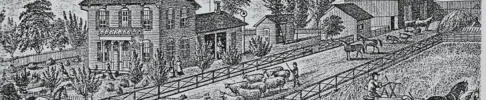 Friedrich Schinnerer farm in 1882. (former Ansel Blossom farm).