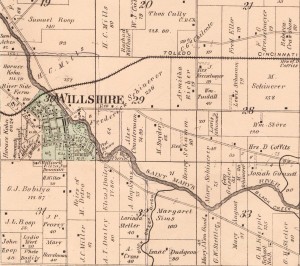 Land Friedrich Schinnerer owned in 1886. (Willshire Twp., 1886 Atlas, p. 63.)