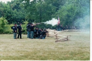 Civil War re-enactment, Celina, Ohio. (2000 photo by Karen)