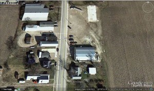 Chattanooga, Ohio, Google Earth, 26 Feb 2012 photo.