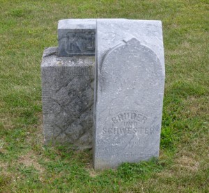Georg & Lena Kuhm, Zion Lutheran Cemetery, Mercer County, Ohio. (2014 photo by Karen)