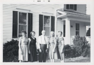 Kate, Velma, Philip, Marie, and Emma Schumm, 1962.