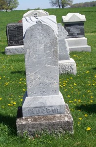 George A. Roehm, Zion Lutheran Cemetery, Schumm, Van Wert County, Ohio. (2012 photo by Karen)