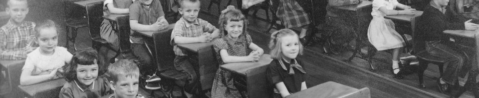 Mrs. Mildred Fisher's first grade class, 1958-59, Willshire Public School.
