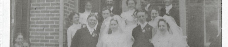 Roehm Wedding, 6 May 1900, Schumm, Van Wert County, Ohio.