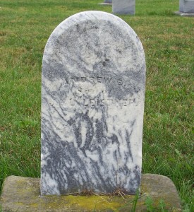 Andrew E. Leistner, Zion Lutheran Cemetery, Chattanooga, Mercer County, Ohio. (2011 photo by Karen)