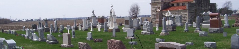 Zion Lutheran Cemetery, Chattanooga, Mercer County, Ohio. (2013 photo by Karen)
