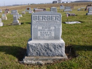 David & Mary R. (Hiller) Berter, Kessler Cemetery, Mercer County, Ohio. (2015 photo by Karen)