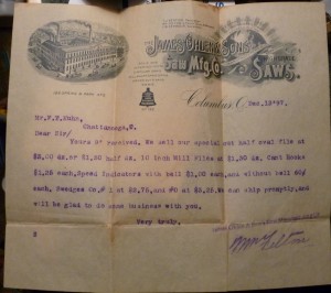1897 Letter to FT Kuhn (2)