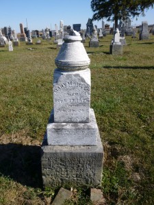 Mary M. Hiller, Kessler Cemetery, Liberty Township, Mercer County, Ohio. (2015 photo by Karen)