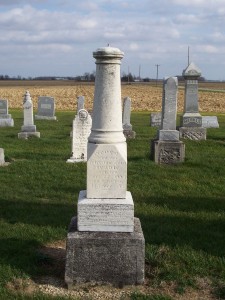 Georg Strable, Zion Lutheran Cemetery, Chattanooga, Mercer County, Ohio. (2011 photo by Karen)