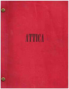 Attica script, ABC TV movie, 1979.