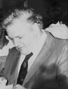 Actor Charles Durning during filming of Attica, 1979, Lima, Ohio.