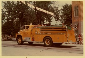 Chattanooga, Ohio, Fire Truck, Willshire Parade, Unknown date.