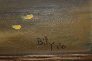 Billy Milligan signature w/1980 date. (2016 photo by Karen)