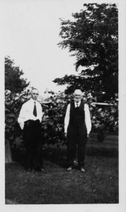 George M Schumm with his father J Frederick. 