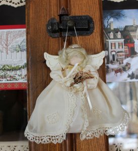 Angel made by Dorothy Humbert, from hankie.