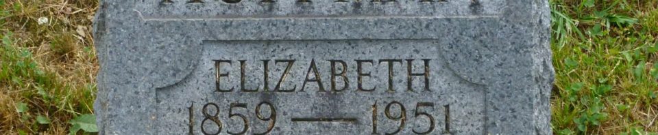 Elizabeth Huffman, Kessler/Liberty Cemetery, Mercer County, Ohio. (2017 photo by Karen)