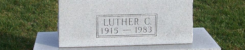 Luther C. Bollenbacher, Zion Lutheran Cemetery, Mercer County, Ohio. (2011 photo by Karen)
