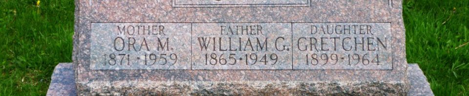 Ora M, William G, & Gretchen Hoffer, Willshire Cemetery, Van Wert County, Ohio. (2019 photo by Karen)
