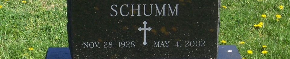 Lois M. Schumm, Zion Lutheran Cemetery, Van Wert County, Ohio. (2012 photo by Karen)
