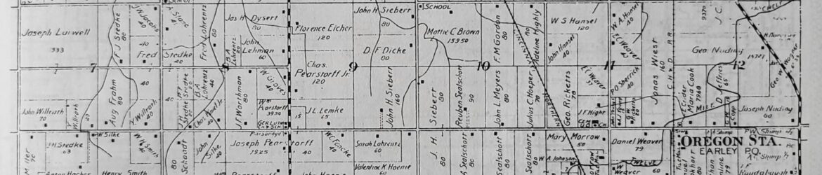 1900 Map, Hopewell Township, Mercer County, Ohio