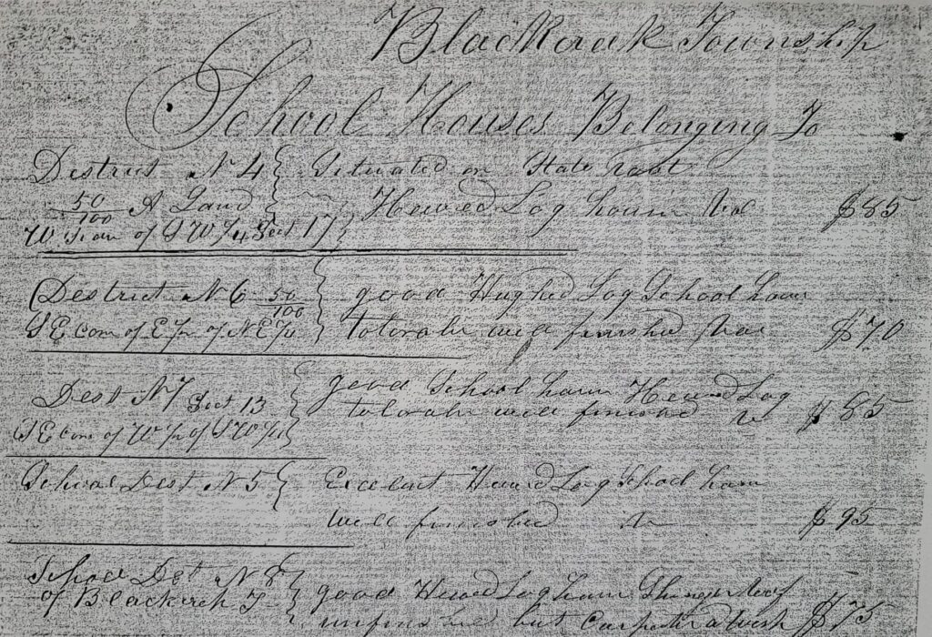 Black Creek Schools in 1853 Karen’s Chatt