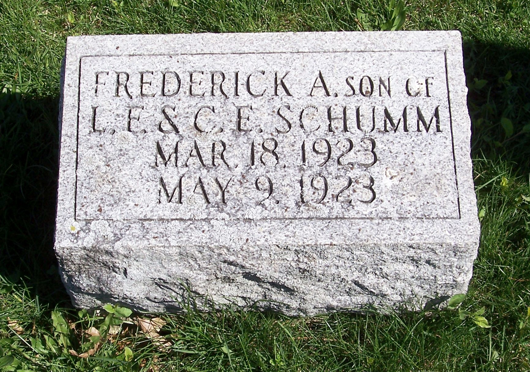 Tombstone TuesdayFrederick A. Schumm Karen’s Chatt