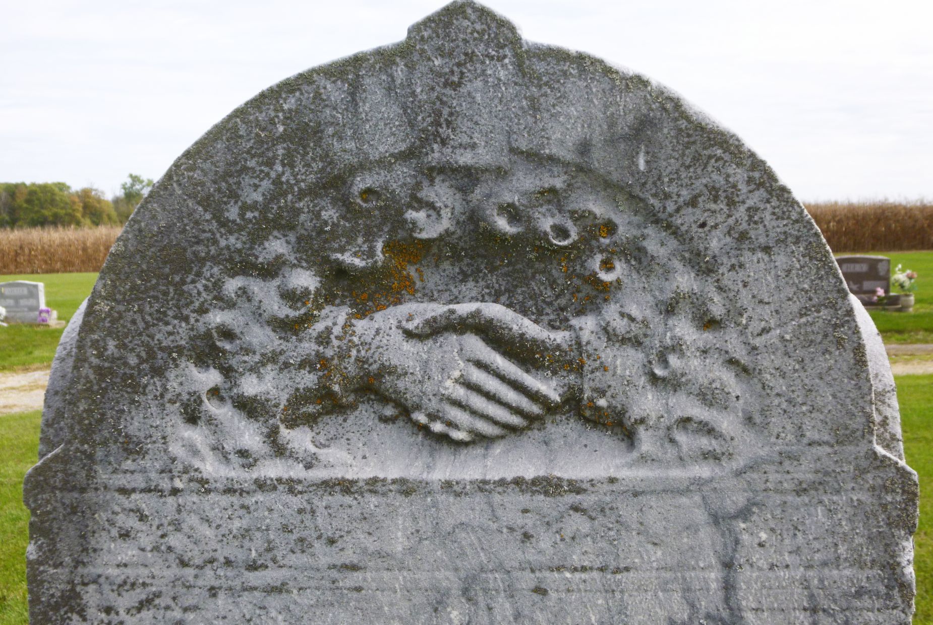 Tombstone TuesdayClasped Hands Symbol Karen’s Chatt