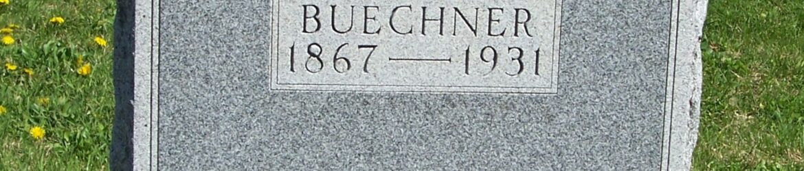 Henry C Buechner, Zion Lutheran Cemetery, Van Wert County, Ohio. (2012 photo by Karen)