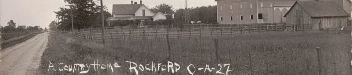 Philip Schumm farm, Rockford, Ohio, 1913 picture postcard.