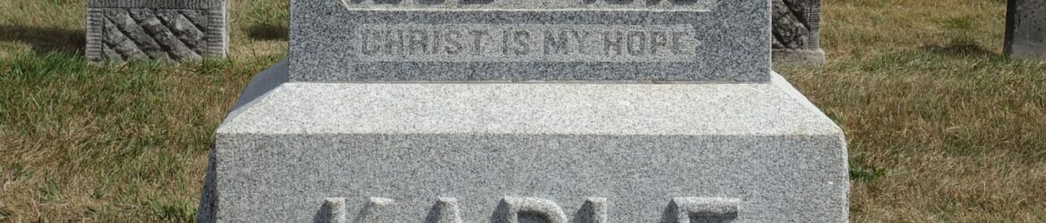 Catharine (Hoffman) Kable, St. Paul UCC Cemetery, Rockford, Mercer County, Ohio. (2023 photo by Karen)