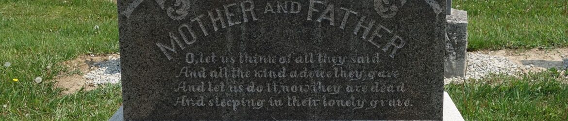 Frederick & Catharine (Koch) Kable, Kessler/Liberty Cemetery, Mercer County, Ohio. (2023 photo by Karen)