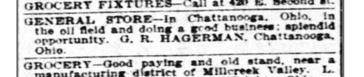Chatt Grocery for Sale, 7 Nov 1903, Cincinnati Enquirer