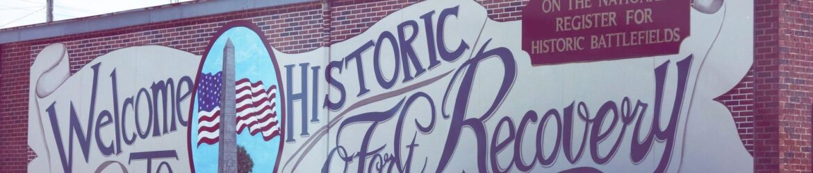 Welcome to Historic Fort Recovery. (2025 photo by Karen)