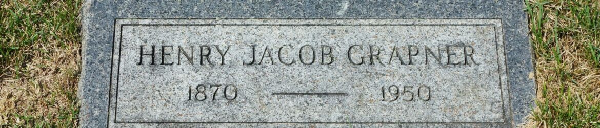 Henry Jacob Grapner, St. Paul Lutheran Cemetery, Liberty Township, Mercer County, Ohio. (2025 photo by Karen)
