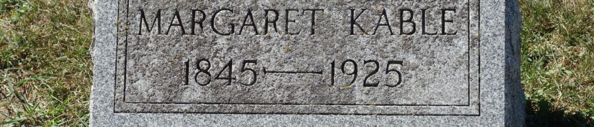 Margaret (Deitsch) Kable, St. Paul Liberty Cemetery, Mercer County, Ohio. (2025 photo by Karen)